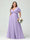 A-Line/Princess V-Neck Short Sleeves Chiffon Plus Size Bridesmaid Dresses with Pockets