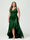 Sheath/Column V-Neck Sleeveless Ruffles High Low Plus Size Dresses with Pockets & Sash