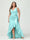 Sheath/Column V-Neck Sleeveless Ruffles High Low Plus Size Dresses with Pockets & Sash