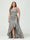 Sheath/Column V-Neck Sleeveless Ruffles High Low Plus Size Dresses with Pockets & Sash