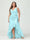 Sheath/Column V-Neck Sleeveless Ruffles High Low Plus Size Dresses with Pockets & Sash