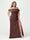 Sheath/Column Spaghetti Straps Off-the-Shoulder Chiffon Split Side Plus Size Bridesmaid Dresses