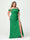 Sheath/Column Spaghetti Straps Off-the-Shoulder Chiffon Split Side Plus Size Bridesmaid Dresses