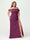 Sheath/Column Spaghetti Straps Off-the-Shoulder Chiffon Split Side Plus Size Bridesmaid Dresses