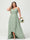 A-Line/Princess Spaghetti Straps Chiffon Ruffles Asymmetrical Plus Size Bridesmaid Dresses with Pockets