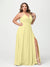 A-Line/Princess Halter Sleeveless Chiffon Ruched Split Side Plus Size Bridesmaid Dresses with Pockets