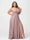 A-Line/Princess Halter Sleeveless Chiffon Ruched Split Side Plus Size Bridesmaid Dresses with Pockets