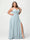 A-Line/Princess Halter Sleeveless Chiffon Ruched Split Side Plus Size Bridesmaid Dresses with Pockets