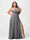 A-Line/Princess Halter Sleeveless Chiffon Ruched Split Side Plus Size Bridesmaid Dresses with Pockets