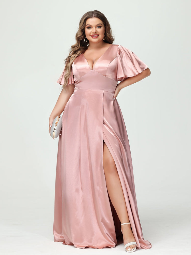 Plus size best sale dusty rose dress