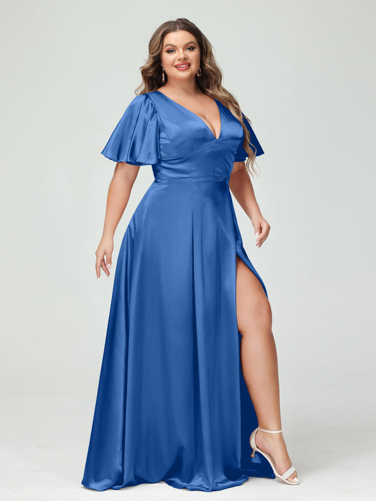 Royal blue plus size bridesmaid dresses hotsell
