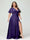 A-Line V-Neck Half Sleeves Silk Satin Plus Size Bridesmaid Dresses with Pockets