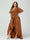 Sheath/Column V-Neck Short Sleeves Ruffles Asymmetrical Plus Size Dresses with Pockets & Sash