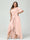 Sheath/Column V-Neck Short Sleeves Ruffles Asymmetrical Plus Size Dresses with Pockets & Sash