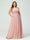 A-Line/Princess Spaghetti Straps Sleeveless Chiffon Ruched Plus Size Bridesmaid Dresses with Pockets