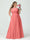A-Line/Princess Spaghetti Straps Sleeveless Chiffon Ruched Plus Size Bridesmaid Dresses with Pockets