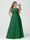A-Line/Princess Spaghetti Straps Sleeveless Chiffon Ruched Plus Size Bridesmaid Dresses with Pockets