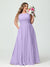 A-Line/Princess Spaghetti Straps Sleeveless Chiffon Ruched Plus Size Bridesmaid Dresses with Pockets