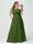 A-Line/Princess Spaghetti Straps Sleeveless Chiffon Ruched Plus Size Bridesmaid Dresses with Pockets