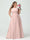 A-Line/Princess Spaghetti Straps Sleeveless Chiffon Ruched Plus Size Bridesmaid Dresses with Pockets