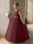Tulle Ball Gown/Princess Flower Girl Dresses With Pearls & Satin Bowknot