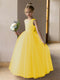 Tulle Ball Gown/Princess Flower Girl Dresses With Pearls & Satin Bowknot