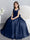 Crew Neck Satin Flower Girl Dresses with Bowknot