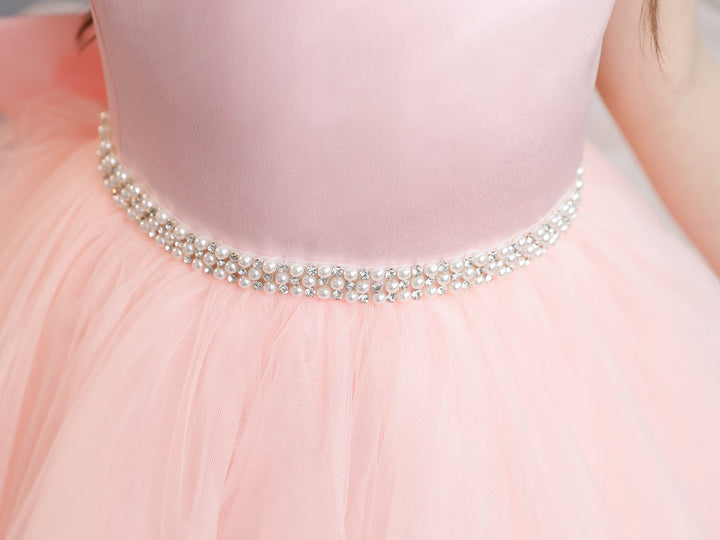 Tulle Ball Gown/Princess Ruffles Flower Girl Dresses With Pearls &amp; Bowknot