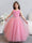 Tulle Ball Gown/Princess Sequins Flower Girl Dresses With Pearls & Bowknot