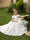 Crew Neck Tulle Flower Girl Dresses with Applique & Satin Bowknot