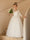 Crew Neck Tulle Flower Girl Dresses with Applique & Satin Bowknot