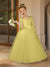Crew Neck Tulle Flower Girl Dresses with Applique & Satin Bowknot