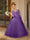 Crew Neck Tulle Flower Girl Dresses with Applique & Satin Bowknot