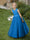 Crew Neck Tulle Flower Girl Dresses with Applique & Sash