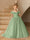 Off-the-Shoulder Tulle Flower Girl Dresses with Pearls