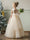 Crew Neck Tulle Flower Girl Dresses with Rhinestones & Bowknot