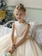 Crew Neck Tulle Flower Girl Dresses with Rhinestones & Bowknot