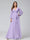 A-Line V-Neck Long Sleeves Chiffon Long Bridesmaid Dresses With Ruffles Split Side