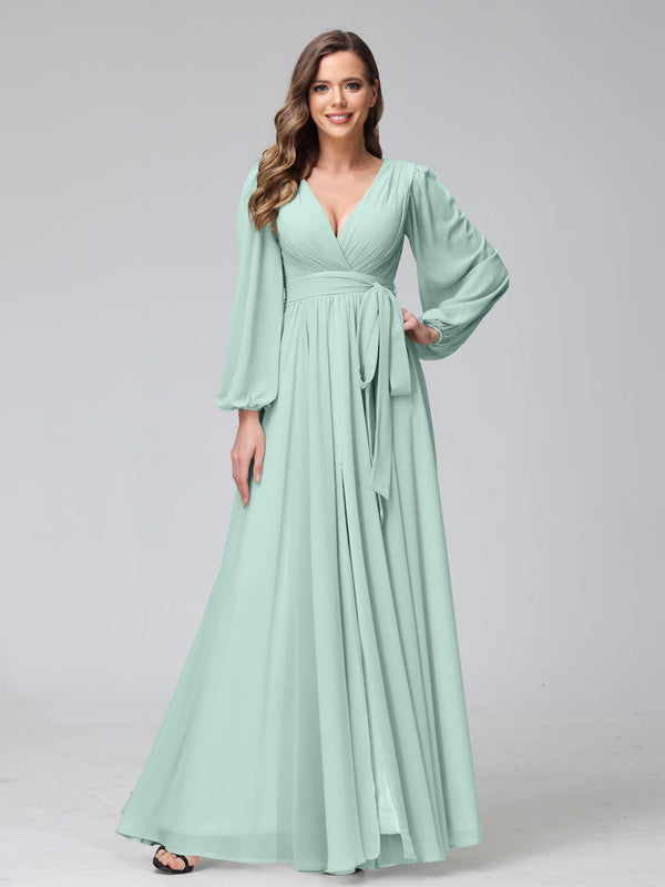 sea mist bridesmaid dresses Azazie A-Line Sweetheart Floor-Length Chiffon Bridesmaid Dresses