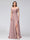 A-Line Off-the-Shoulder Sleeveless Appliqued Chiffon Long Bridesmaid Dresses with Side Slit
