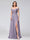 A-Line Off-the-Shoulder Sleeveless Appliqued Chiffon Long Bridesmaid Dresses with Side Slit