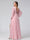 A-Line V-Neck Long Sleeves Long Chiffon Bridesmaid Dresses With Split Side Pockets
