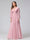 A-Line V-Neck Long Sleeves Long Chiffon Bridesmaid Dresses With Split Side Pockets