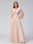 A-Line V-Neck Long Sleeves Long Chiffon Bridesmaid Dresses With Split Side Pockets