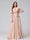 A-Line V-Neck Half Sleeves Long Silk Satin Bridesmaid Dresses With Ruffles Split Side