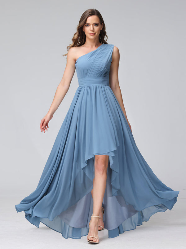 bridesmaid dresses asymmetrical hem Asymmetrical A-Line High Low V Neck Mother of the Bride Dress