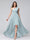 A-Line One-Shoulder Sleeveless Chiffon High Low Bridesmaid Dresses with Pockets