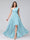 A-Line One-Shoulder Sleeveless Chiffon High Low Bridesmaid Dresses with Pockets