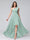 A-Line One-Shoulder Sleeveless Chiffon High Low Bridesmaid Dresses with Pockets