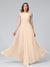 A-Line Halter Sleeveless Ruched Floor-Length Chiffon Bridesmaid Dresses